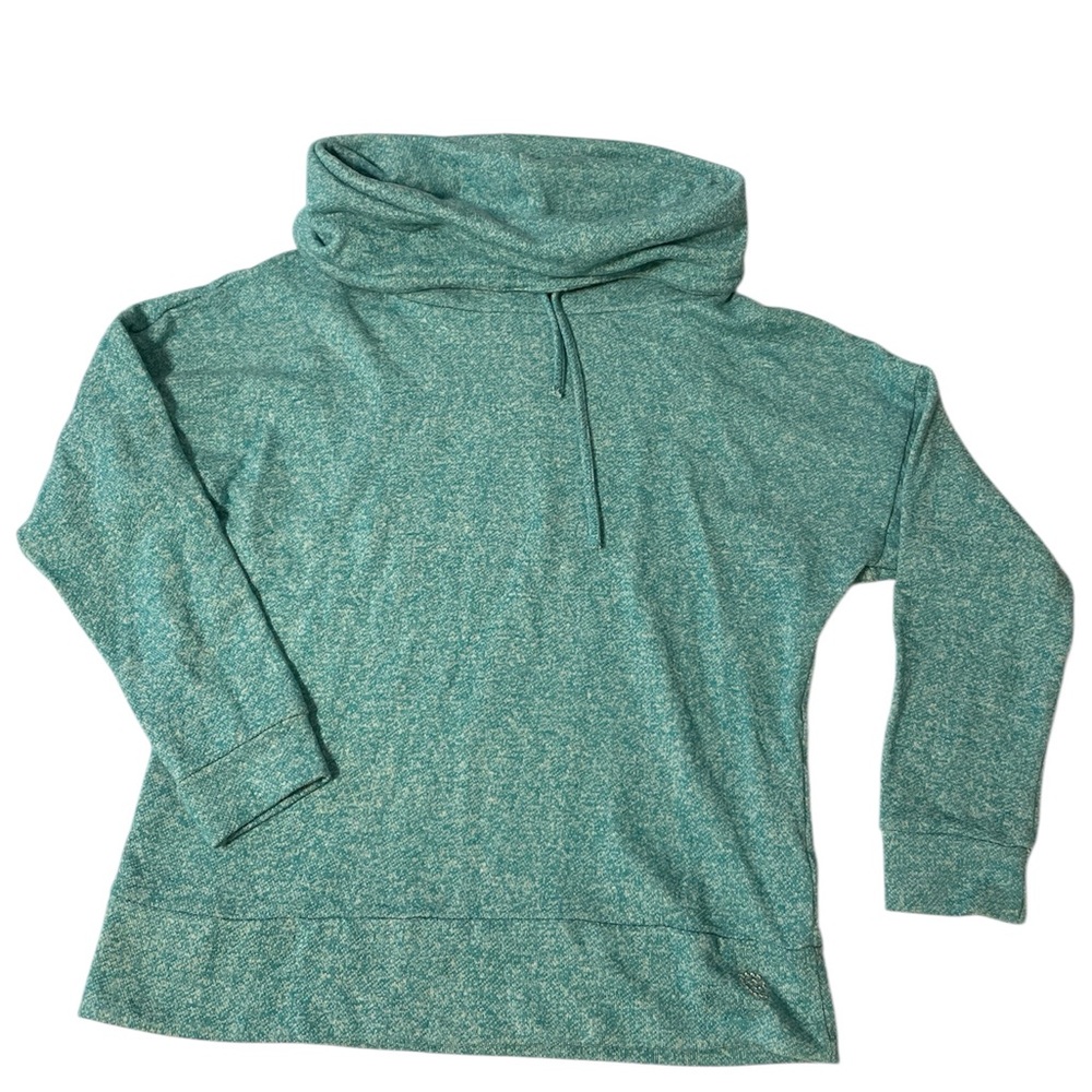 Be Inspired Women's Long Sleeve Green Top Cowl Neck Size PL